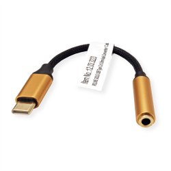 ROLINE GOLD Type C - 3.5mm Audio Adapter, M/F, 0.13 m