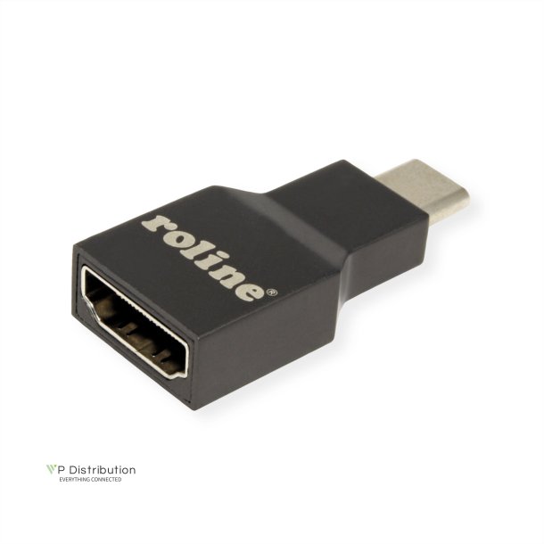 ROLINE Type C - HDMI Adapter, M/F, grey