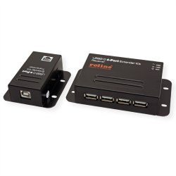 ROLINE USB 2.0 Extender over RJ-45, PoC, 4x USB, max. 50m