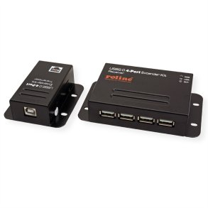 ROLINE USB 2.0 Extender over RJ-45, PoC, 4x USB, max. 50m