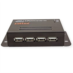 ROLINE USB 2.0 Extender over RJ-45, PoC, 4x USB, max. 50m