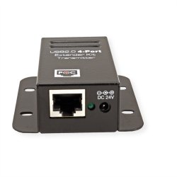 ROLINE USB 2.0 Extender over RJ-45, PoC, 4x USB, max. 50m