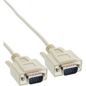 InLine Serial Cable DB9 male to male direct 2m