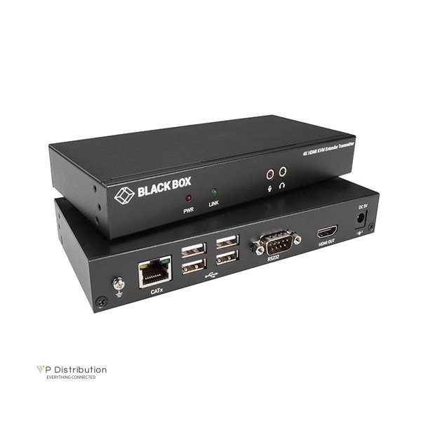 Black Box Kvx Series Hdmi 4K Kvm Extender, Sh, Tx+Rx