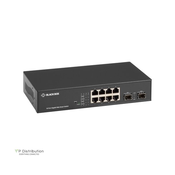 Black Box Gigabit Web Smart Switch 10 Port Us Intl