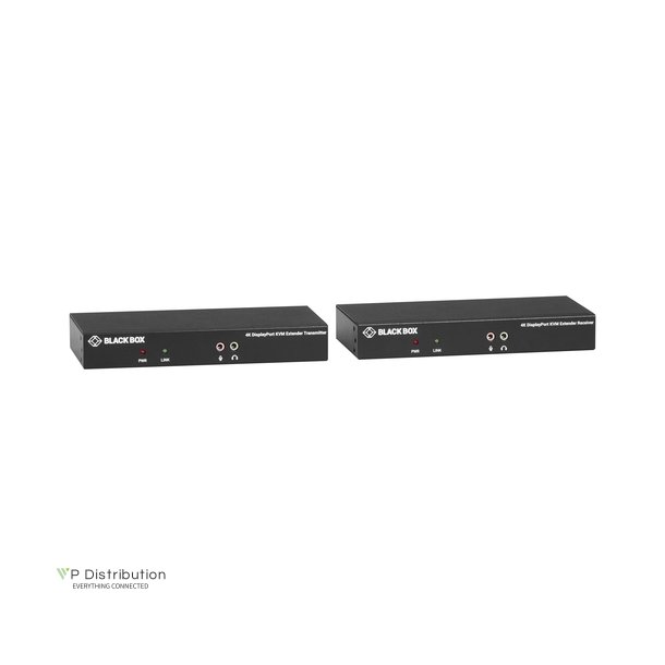 Black Box Kvx Series Displayport Fiber Kvm Extender, Sh, Tx+Rx