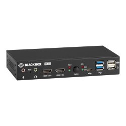 Black Box Kvm Switch, Uhd 4K60, Dual Head, Hdmi, Usb3.1, Type-C, Audio