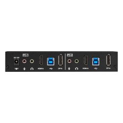 Black Box Kvm Switch, Uhd 4K60, Dual Head, Hdmi, Usb3.1, Type-C, Audio