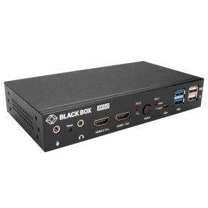 Black Box Kvm Switch, Uhd 4K60, Dual Head, Hdmi, Usb3.1, Type-C, Audio