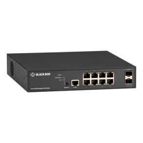 Black Box 10 Port Gigabit Managed Poe+ Switch