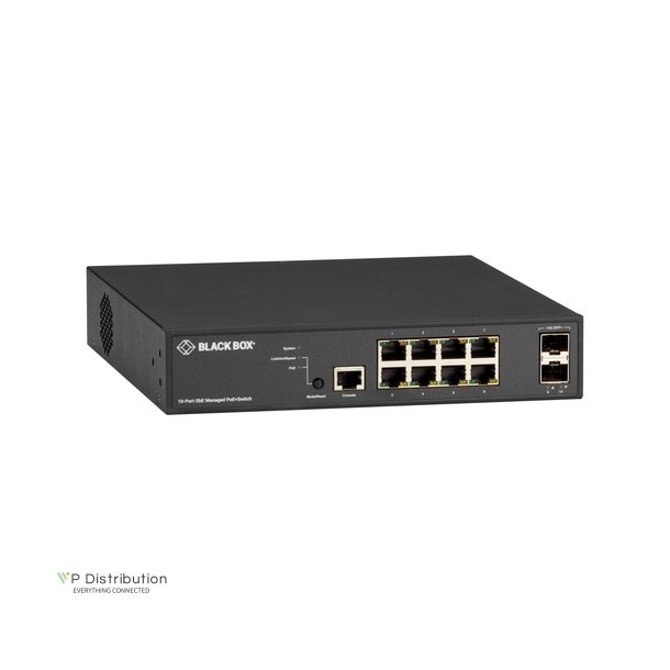 Black Box 10 Port Gigabit Managed Poe+ Switch