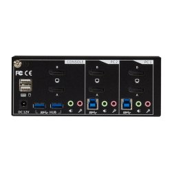 Black Box 2 Port, Dual Head, Dp1.2, Usb3, Audio Kvm Switch, Edid
