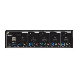 Black Box 4 Port, Dual Head, Hdmi/Dp,Usb3,Audio,Kvm Switch
