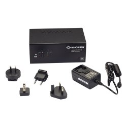 Black Box 2 Port, Dual Head, Dp1.2, Usb3, Audio Kvm Switch, Edid