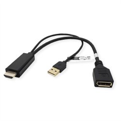VALUE Cableadapter HDMI - DP, M/F, 0.3m