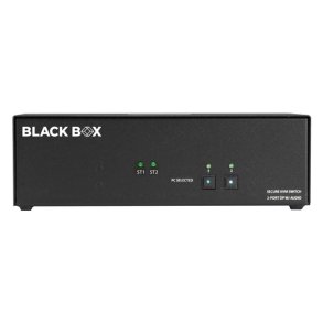 Black Box Niap4 Secure Kvm Switch, Dual Head, 2-Port, Dp