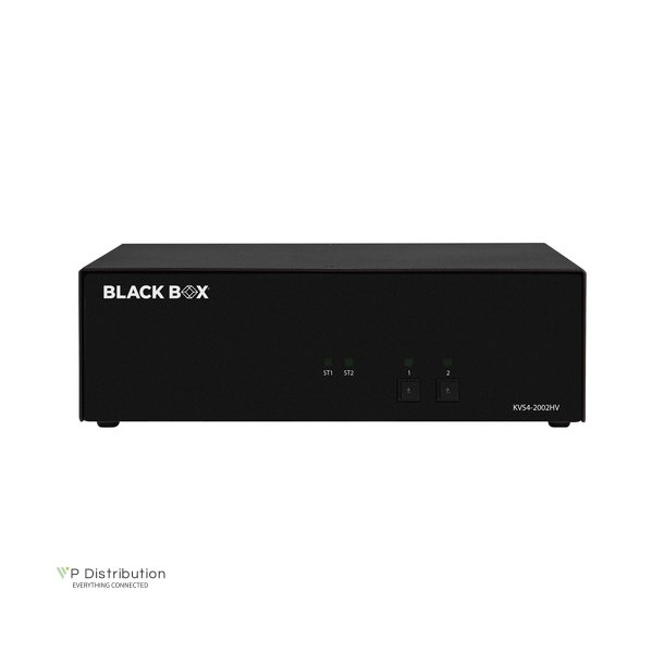 Black Box Niap4 Secure Kvm Switch, 2 Port Single Head Hdmi/Dp Combo