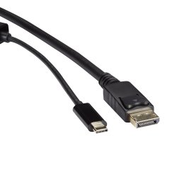 Black Box Usbc To Displayport 1.2 Cable, 4K60, Mid-Adapter, 10Ft