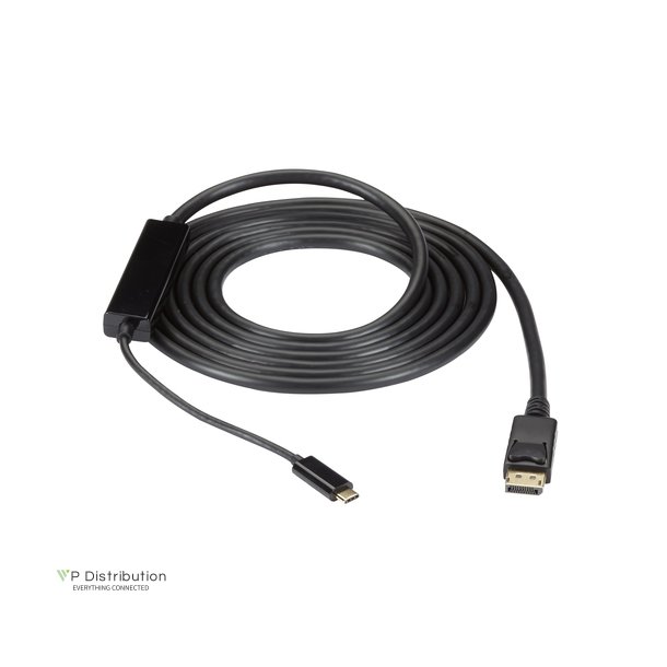 Black Box Usbc To Displayport 1.2 Cable, 4K60, Mid-Adapter, 10Ft