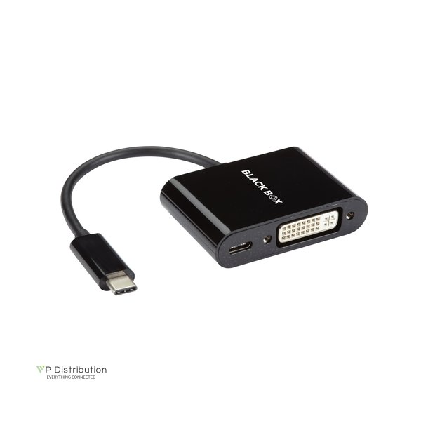 Black Box Usbc To Dvi + Usbc 60W Pd Charge Adapter