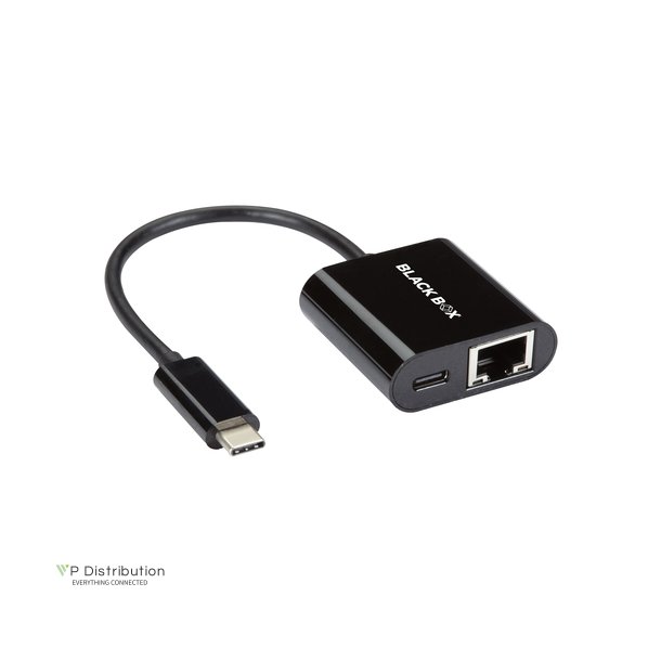 Black Box Usbc To Rj45 Gbe + Usbc 100W Pd Charge Adapter