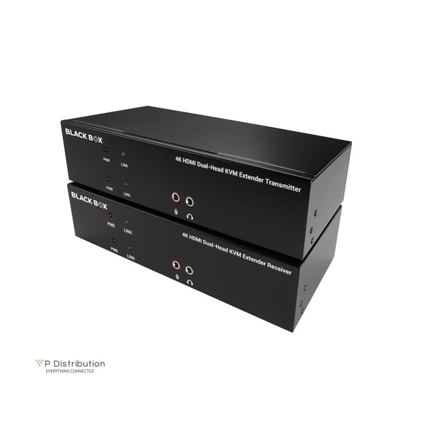 Black Box Kvx Series Hdmi Catx Kvm Extender, Dh, Tx+Rx