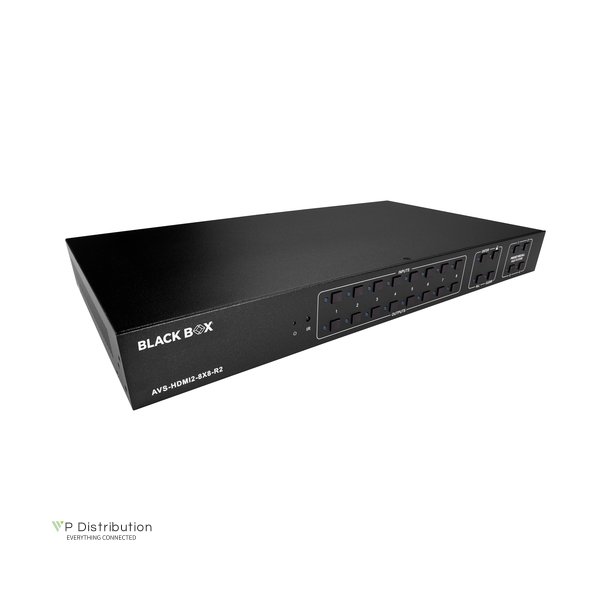 Black Box Fixed Matrix Switch, Hdmi 2.0, 4K, 8X8