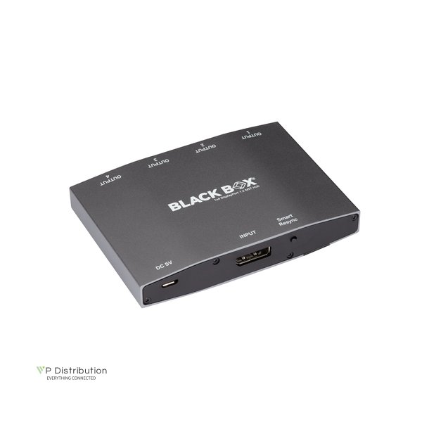 Black Box 4 Port Displayport Mst Hub, 4K, Power Cable