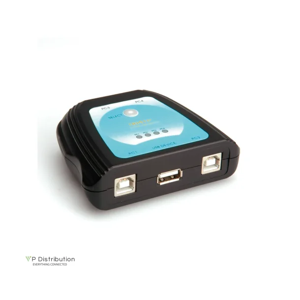 VALUE Manual USB2.0 Printer Switch, 4 Ports