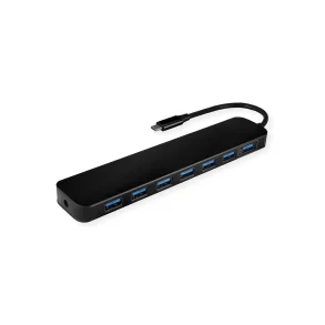 VALUE USB3.2 Gen1 Hub type C, 7x USB A F, with PSU