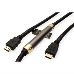 ROLINE HDMI High Speed Cable with Ethernet, M - M, with Repeater, 25 m