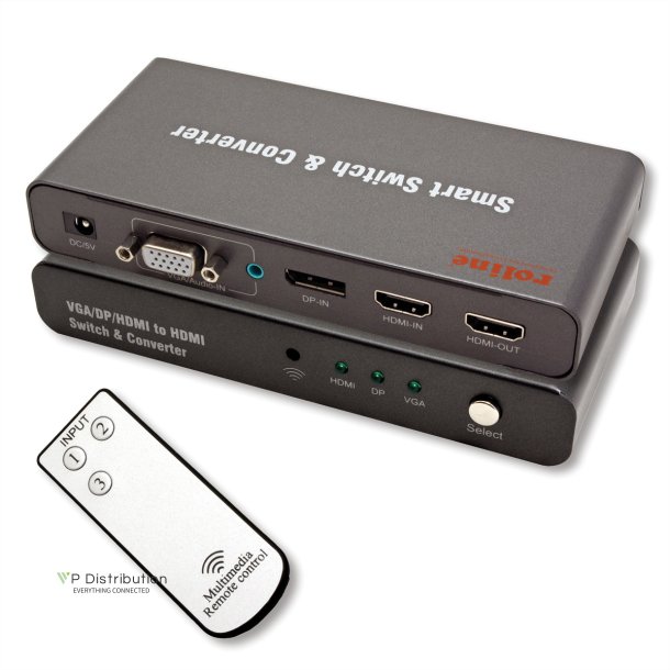 ROLINE HDMI/VGA/DP to HDMI Converter