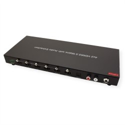 ROLINE 4K HDMI Matrix Switch, 4 x 2, with Remote Control