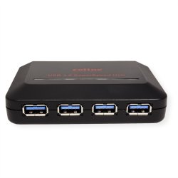ROLINE USB 3.2 Gen 1 Hub, 4 Ports, with Power Supply