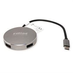 ROLINE USB 3.2 Gen 1 Hub, 4 Ports, Type C connection cable