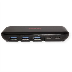 ROLINE USB 3.2 Gen 2 Hub, 7 Ports, (3x Type C + 4x Type A)