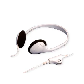VALUE Stereo Headphone with Volume Control, light grey