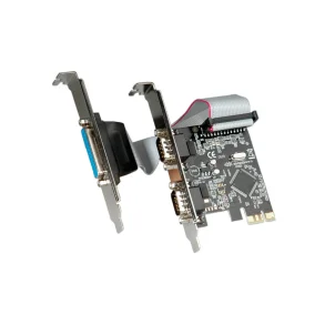 VALUE PCI - Express Adapter, 2x Serial RS232 DB 9 + 1x Parallel EPP/ECP Ports