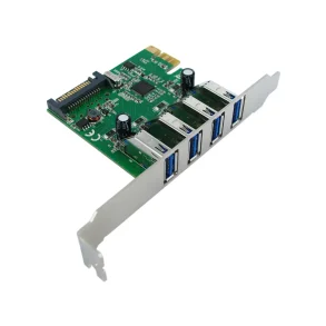 VALUE USB PCI - Express Adapter, 4x USB3.2 Gen1, 5 Gbit/s