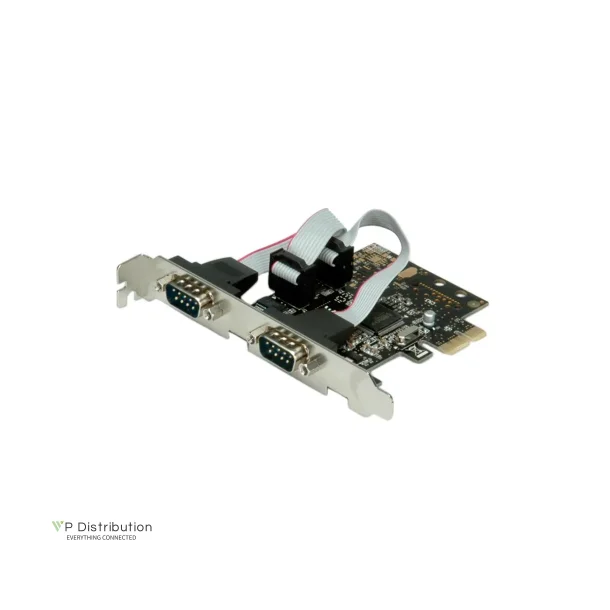 VALUE PCI - Express Adapter, 2x Serial RS232 D - Sub 9 Ports