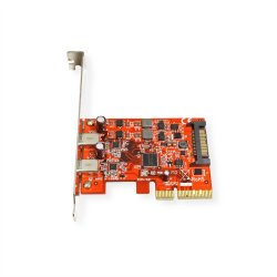 ROLINE PCI-Express x4 Adapter, 2x Ports Type C USB 3.2 Gen 2