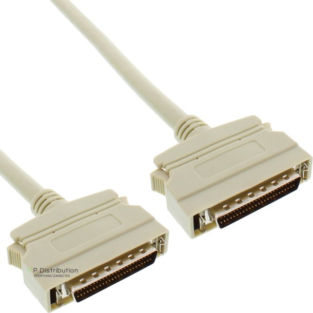 InLine&reg; SCSI II Cable 50 Pin mini Sub-D male to male 2m