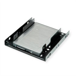 ROLINE HDD/SSD Mounting Adapter, 3.5 inch frame for 2x 2.5 inch HDD/SSD, metal, black