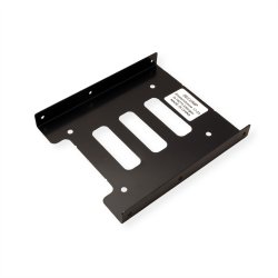 ROLINE HDD/SSD Mounting Adapter, 3.5 inch frame for 1x 2.5 inch HDD/SSD, metal, black