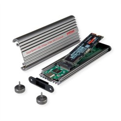 ROLINE External Type M.2 NVMe SSD Enclosure with USB 3.2 Gen 2x2 Type C