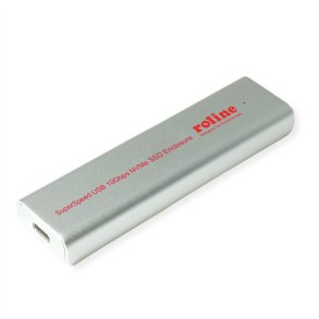 ROLINE Externes SSD-Gehäuse, M.2, NVMe to USB 3.2 Gen 2 Typ C