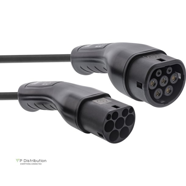 InLine&reg; EV car charging cable 11kW Type2, 3-phase, 5m