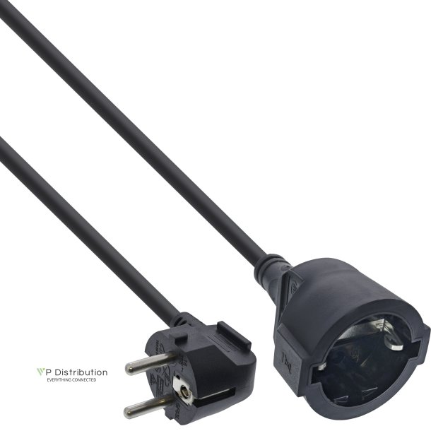 InLine&reg; Power Extension Cable angeld Type F black 10m