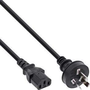 InLine Power cable, China plug to IEC, black, 0.5m