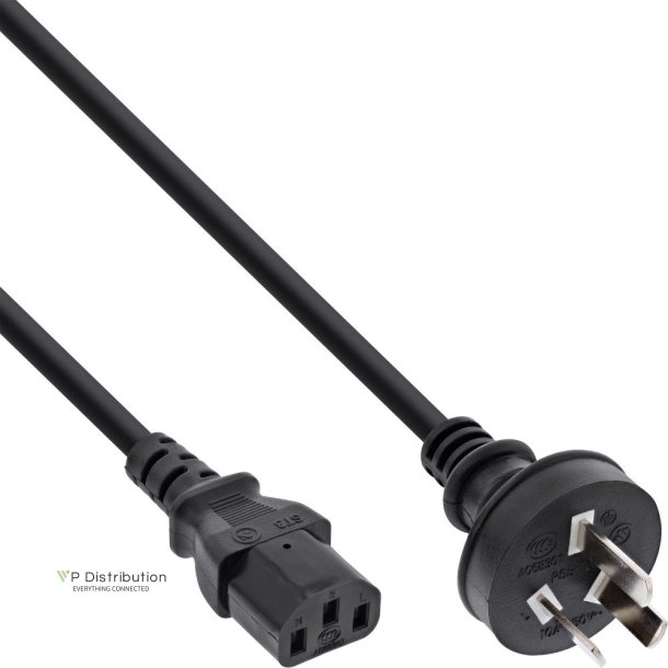 InLine Power cable, China plug to IEC, black, 0.5m